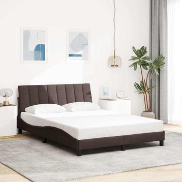 vidaXL Bedframe zonder matras Hanko 120x200 cm stof, Verzenden