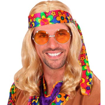 Blonde Hippie Pruik, Verzenden, Nieuw