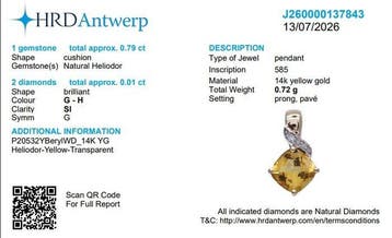 Zonder minimumprijs - 2-delige sieradenset - 14 karaat Geel
