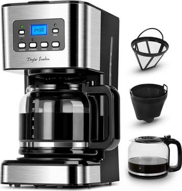 Koffiezetapparaat - filterkoffie - Glazen pot - RVS, Elektronische apparatuur, Koffiezetapparaten, Verzenden, Nieuw