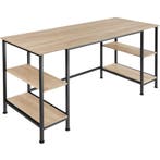 tectake Bureau Stoke 137x55x75cm - Industrieel licht hout, e, Huis en Inrichting, Bureaus, Verzenden, Nieuw