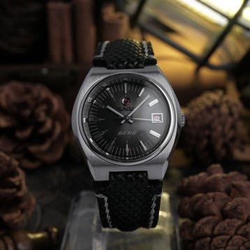Rado - Berg Automatic Date Grey Sunburst Dial Serviced -, Nieuw