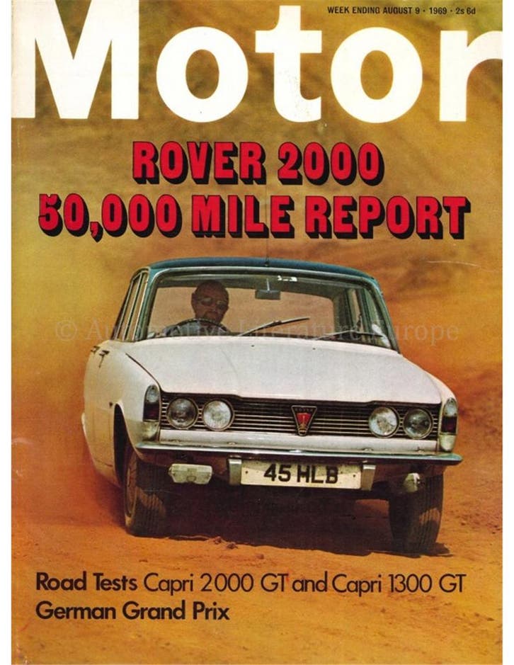 1969 MOTOR MAGAZINE 3503 ENGELS, Boeken, Auto's | Folders en Tijdschriften