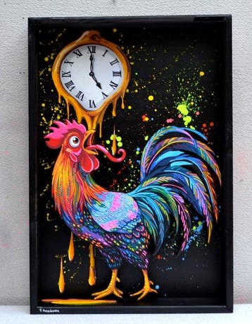 Patrycja Mroczkowska - Wake Up 3D Pop Art XL, Antiek en Kunst