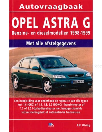 1997 - 1999 OPEL ASTRA G VRAAGBAAK NEDERLANDS