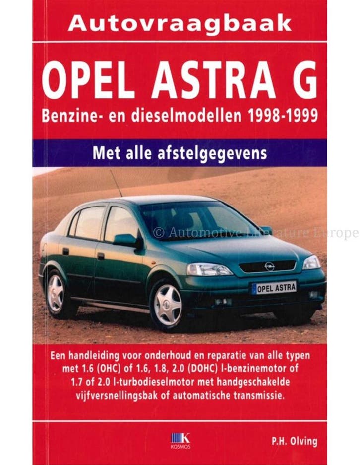 1997 - 1999 OPEL ASTRA G VRAAGBAAK NEDERLANDS, Autos : Divers, Modes d'emploi & Notices d'utilisation