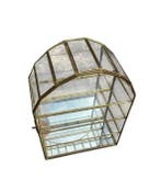 Vitrine - Messing, Glas - Vitrine, Huis en Inrichting, Nieuw