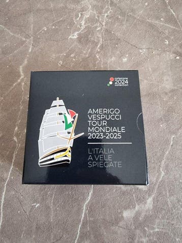 Italië. 5 Euro 2024 Amerigo Vespucci Proof (Zonder