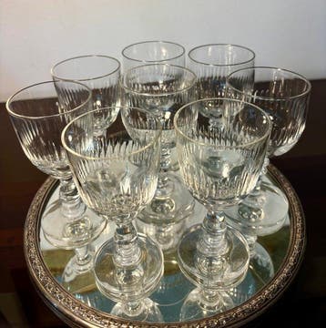 Drinkset (8) - Kristal