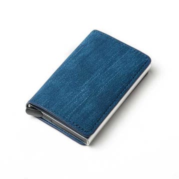 RFID Creditcard Houder Portemonnee - Vintage Leren Aluminium, Handtassen en Accessoires, Portemonnees, Verzenden, Nieuw