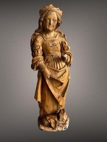 Stijl meester van Rabenden - Sculpture, Margareta van