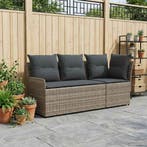 vidaXL Tuinstoel met Armleuning en Hoekbank met kussen 2, Tuin en Terras, Verzenden, Nieuw