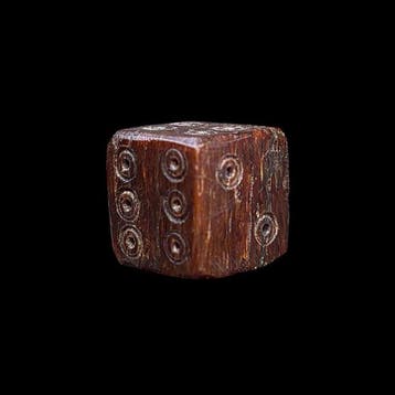 Oud-Romeins, Keizerrijk Been dobbelsteen - Ancient Roman