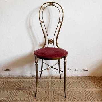 Stoel - Messing - Italiaanse messingstoel