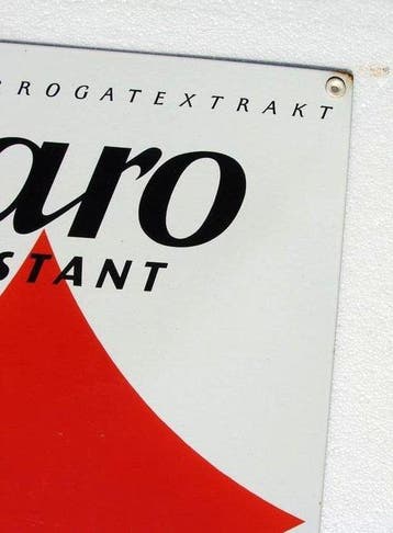 Caro Instand Kaffee - Caro koffie Groot emaillebord Caro