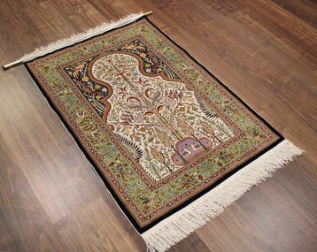 Origineel Hereke, zuivere zijde op zijde, in nieuwstaat. -, Nieuw