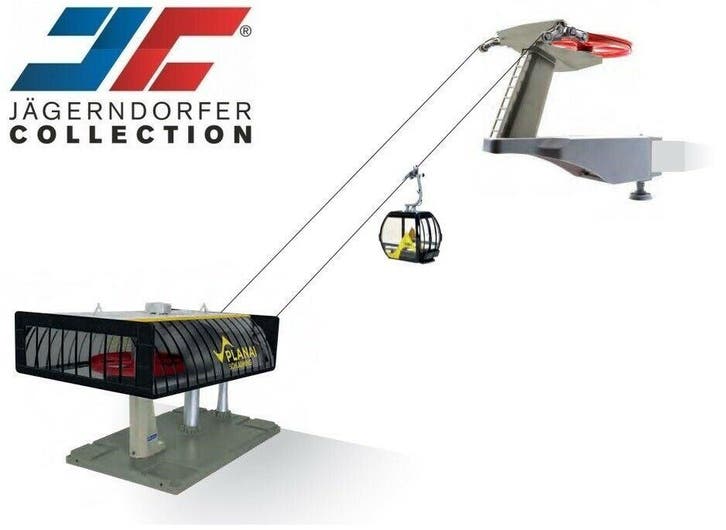 Jagerndorfer - 1/32 Kabelbaan D-line Planai Zwart/geel, Divers, Noël, Envoi
