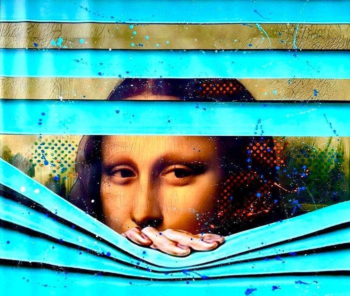 Moabit - Mona Lisa X Hey Honey, Im Home!, Antiek en Kunst, Kunst | Designobjecten