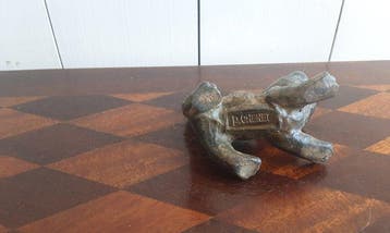 P. Chenet Foundry - Beeld, Kat - 8 cm - Brons, Antiquités & Art