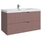 Badkamermeubel Set Thermis 100cm Roze Badmeubel, Huis en Inrichting, Badkamer | Badkamermeubels, Verzenden, Nieuw