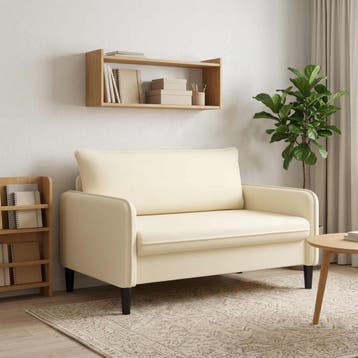 vidaXL XXL fauteuil Crèmekleurig fluweel, Verzenden