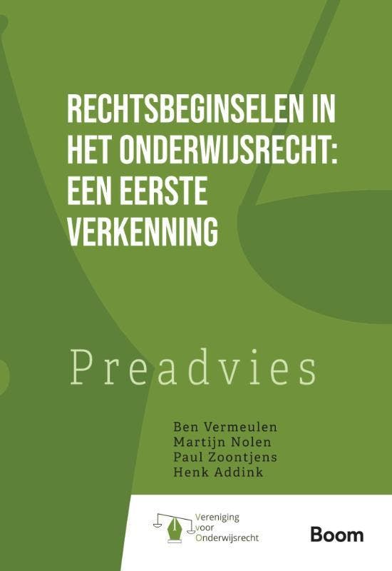 Rechtsbeginselen in het onderwijsrecht: een eerste, Boeken, Wetenschap, Zo goed als nieuw, Verzenden