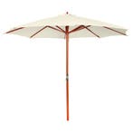 vidaXL Parasol 300x258 cm zandwit, Verzenden, Nieuw