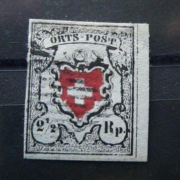 Zwitserland - CH 1850 Lokaalpost 13I Type 40 SBK Fr., Gestempeld