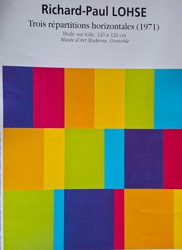 Richard-Paul Lohse - Jocatop - Superbe Affiche dArt  Trois, Antiek en Kunst