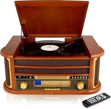 2dekans | Denver Retro Platenspeler - Ingebouwde Speakers en, Ophalen of Verzenden