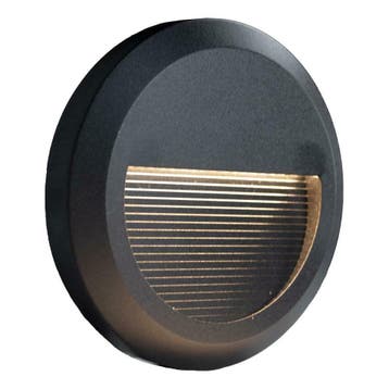 LED wandlamp rond opbouw voetpad lamp 2W Warm wit Netstroom, Verzenden, Nieuw, Overige materialen, Modern