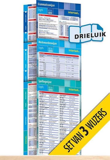 Wijzers Engels - nieuwe editie (set van 3) uitklapkaarten, Boeken, Verzenden, Zo goed als nieuw, Weber
