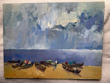 Ivan Lavsky(1919-1977) Attrib.to - Before the storm