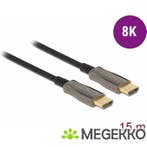 Delock 84037 Actieve optische kabel HDMI 8K 60 Hz 15 m, Computers en Software, Verzenden, Nieuw