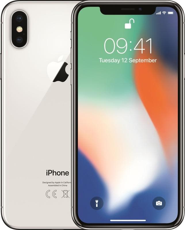 nieuwstaat Apple iPhone X 10 64GB zilver + 12 maanden, Telecommunicatie, Mobiele telefoons | Apple iPhone, Zo goed als nieuw, Ophalen of Verzenden