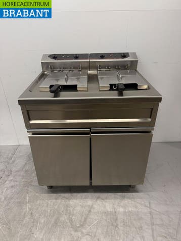 Profinox RVS Dubbele Friteuse 2 x 12 liter 400V Horeca, Ophalen of Verzenden, Nieuw in verpakking