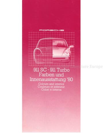 1980 PORSCHE 911SC | 911 TURBO KLEUREN EN INTERIEUR