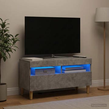 vidaXL LED tv-meubel ARNHEM 81 x 35 x 43 cm Betongrijs, Verzenden