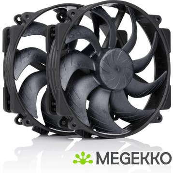 Noctua NF-A14x25r G2 PWM Sx2-PP chromax.black, Verzenden, Nieuw