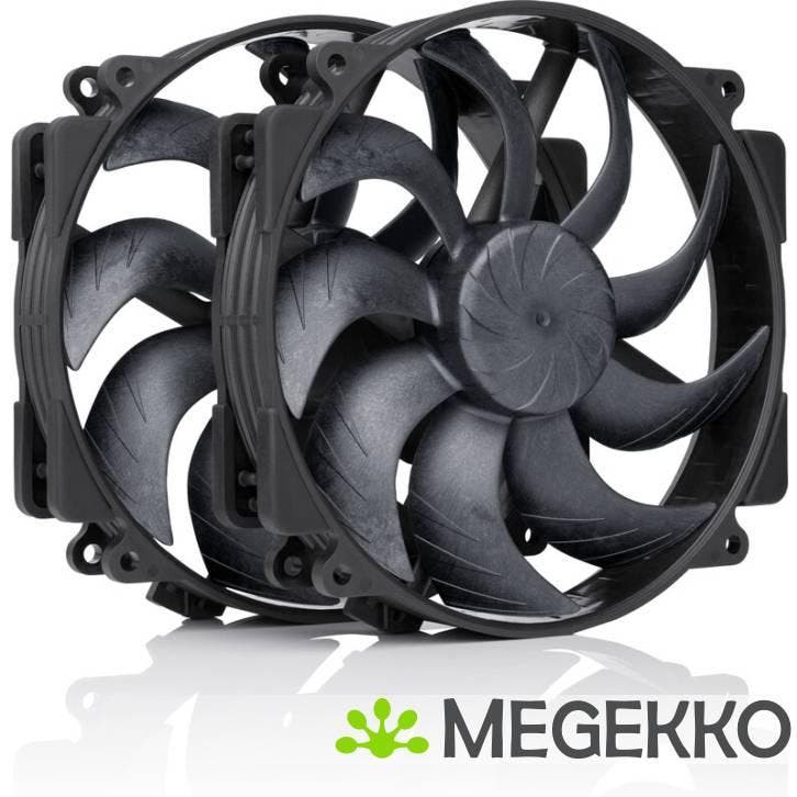 Noctua NF-A14x25r G2 PWM Sx2-PP chromax.black, Computers en Software, Computerkoelers, Nieuw, Verzenden