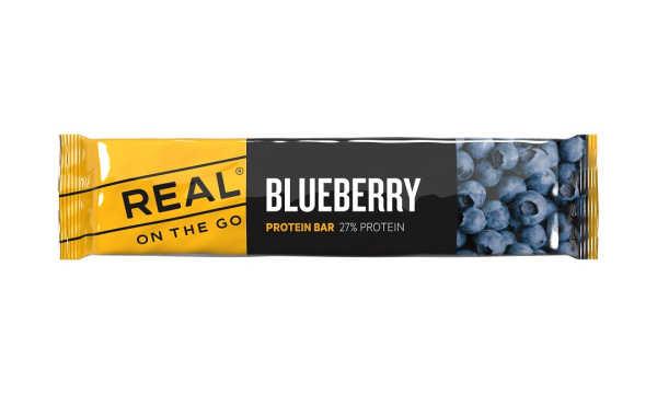 Blueberry and Blackberry Protein Bar - Real on the Go, Divers, Produits alimentaires, Envoi