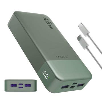 Powerbank 45W - 20.000mAh - 4 Oplaadpoorten - Externe Accu, Verzenden