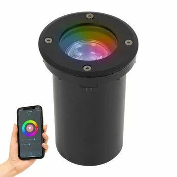 Grondspots Grondspot LED Ø11 Rond Zwart met smart WIFI led, Verzenden, Nieuw