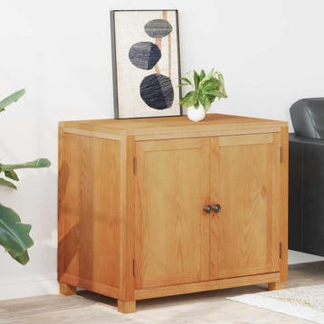 vidaXL Kast met opslag Bruin 78 x 50 x 70 cm Massief, Verzenden, Nieuw