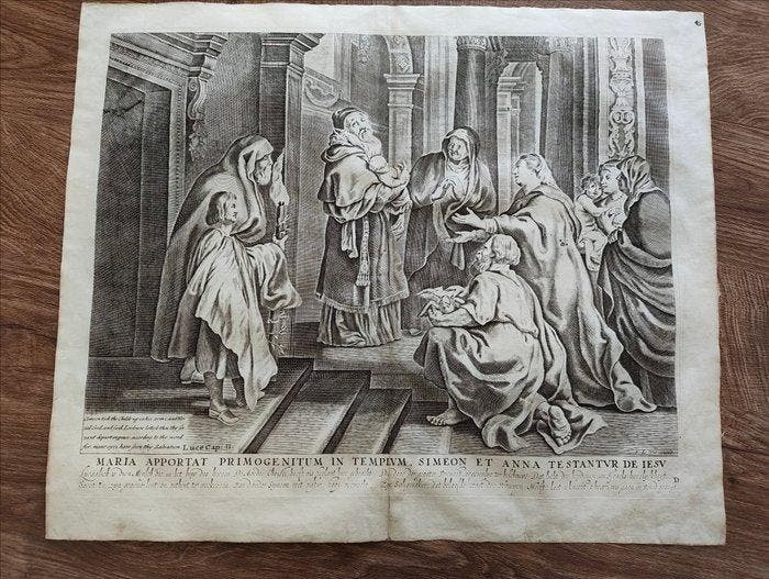 Frederick de Wit (1629–1706) - La Presentazione al Tempio di, Antiquités & Art, Antiquités | Autres Antiquités
