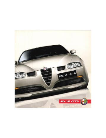 2002 ALFA ROMEO 147 GTA BROCHURE NEDERLANDS