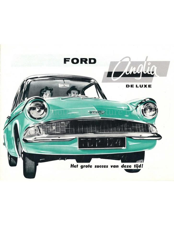 1962 FORD ANGLIA BROCHURE NEDERLANDS, Livres, Autos | Brochures & Magazines
