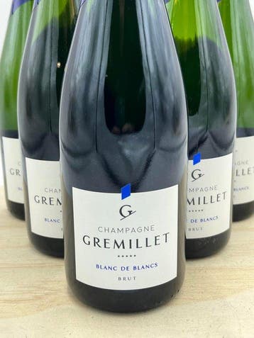 Gremillet, Brut - Champagne Blanc de Blancs - 6 Bouteilles, Verzamelen, Wijnen, Nieuw