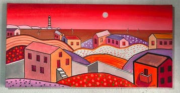 Lorenzo Cotti (XX) - Sogno Costiero sotto un Cielo di