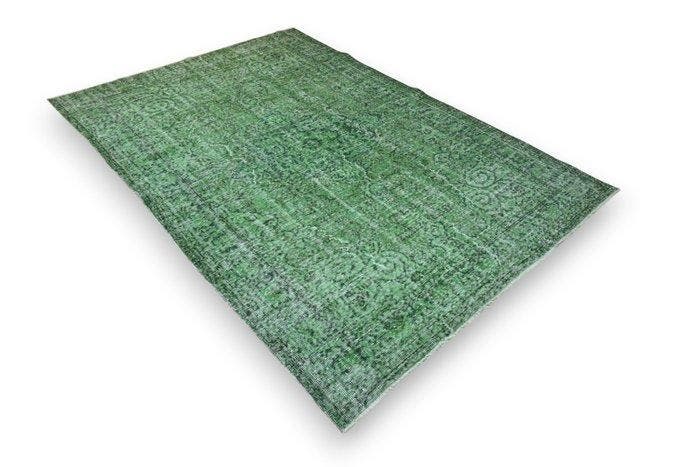 Groene vintage - Vloerkleed - 255 cm - 175 cm - Met, Maison & Meubles, Ameublement | Tapis & Moquettes